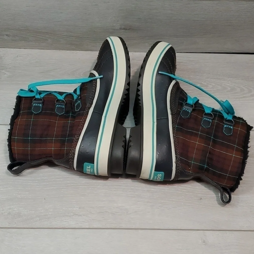 Sorel Youth Big Girls Ankle Rubber Duck Boots shoes sz 4